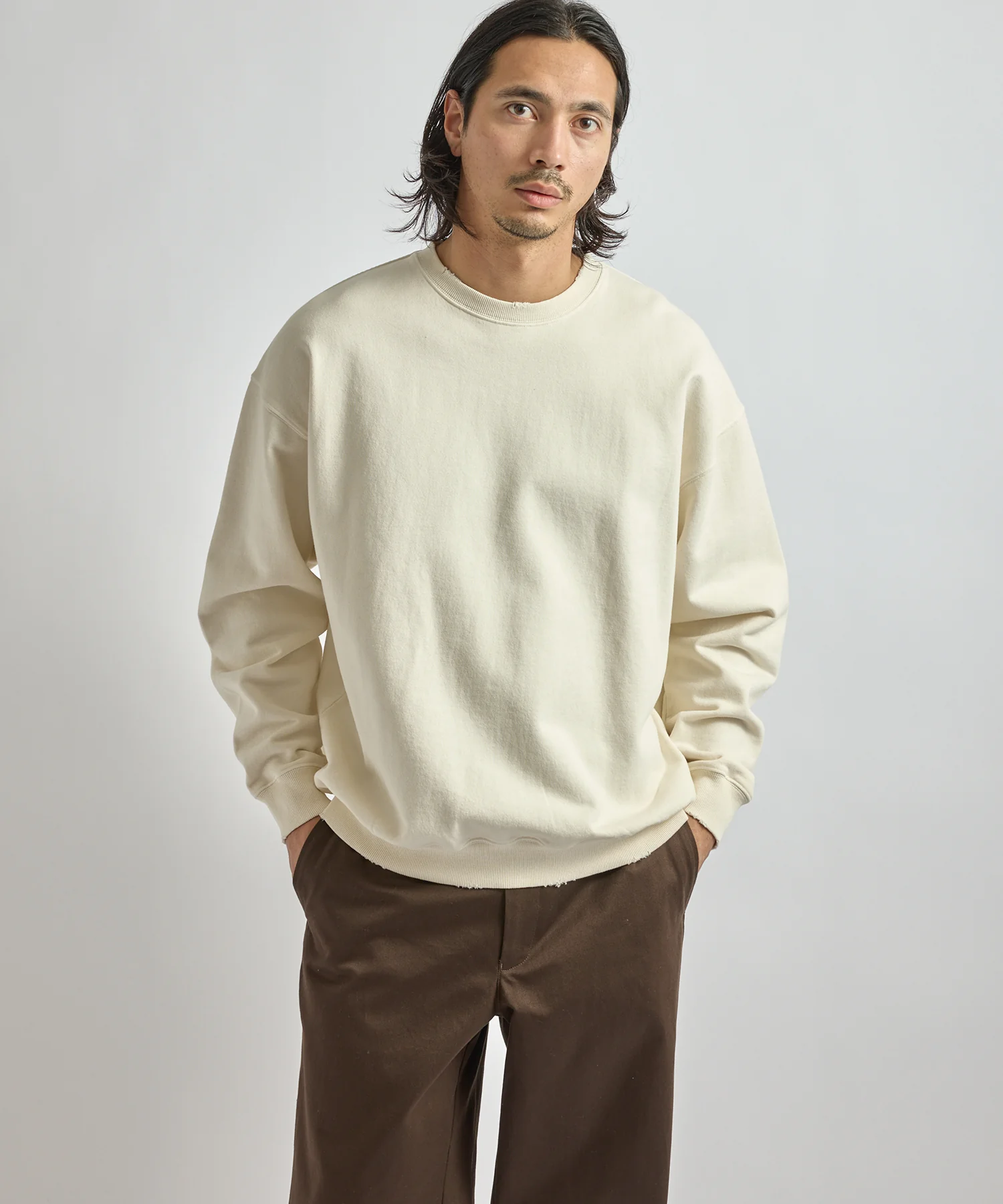 Bowery Garment Dyed Slash Sweatshirt - Image 3
