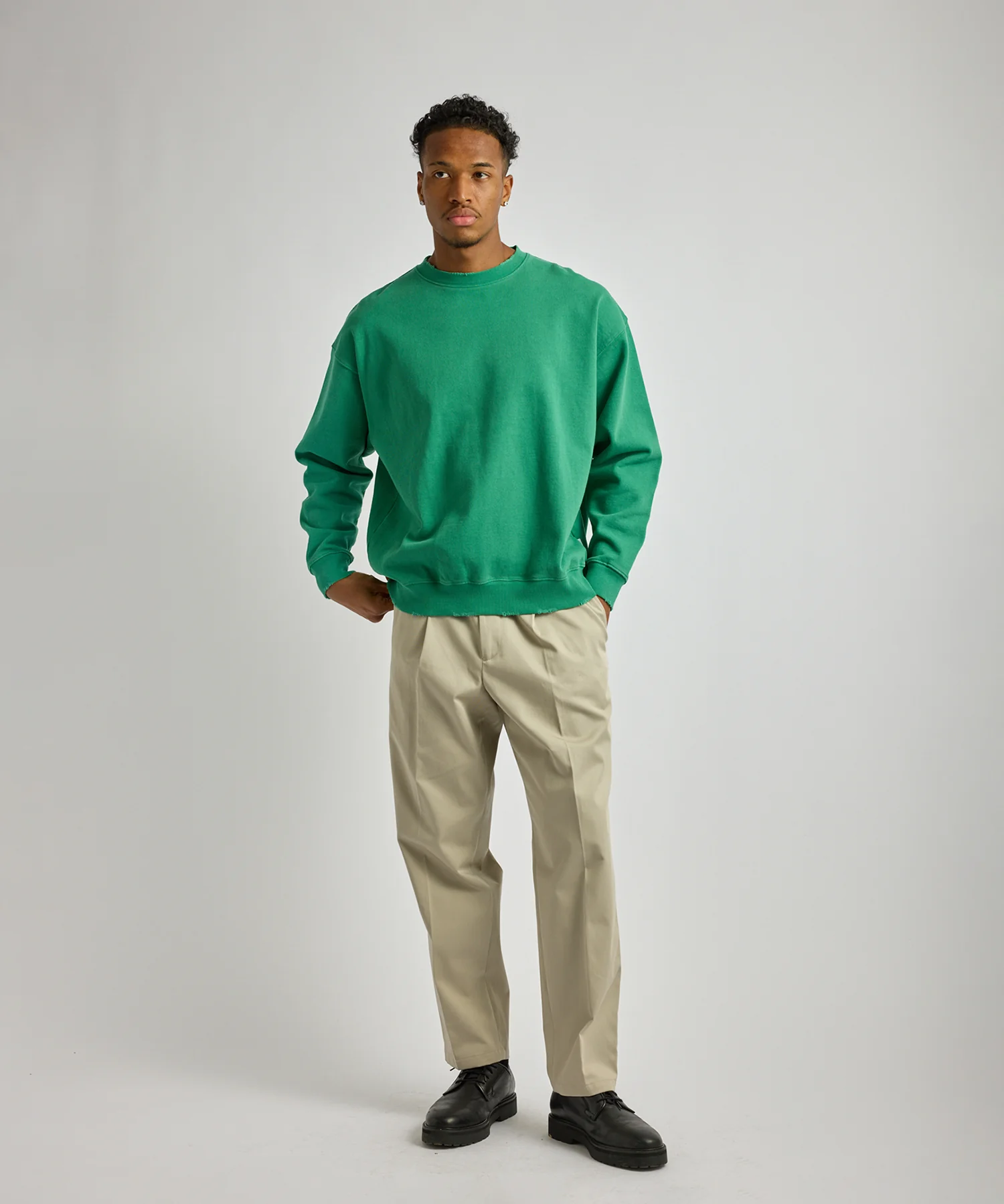 Bowery Garment Dyed Slash Sweatshirt - Image 4