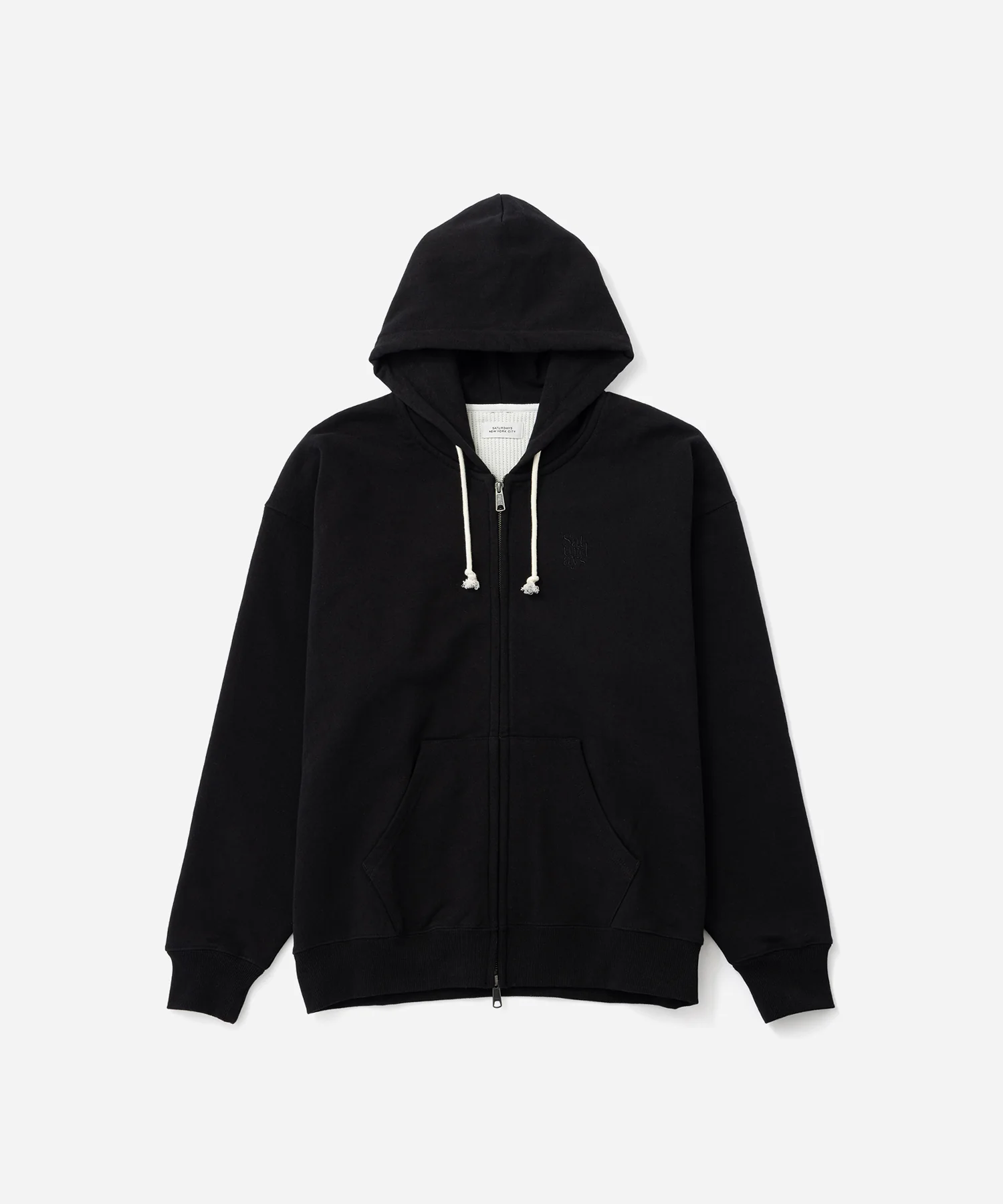 Canal Waffle Lined Zip Hoodie