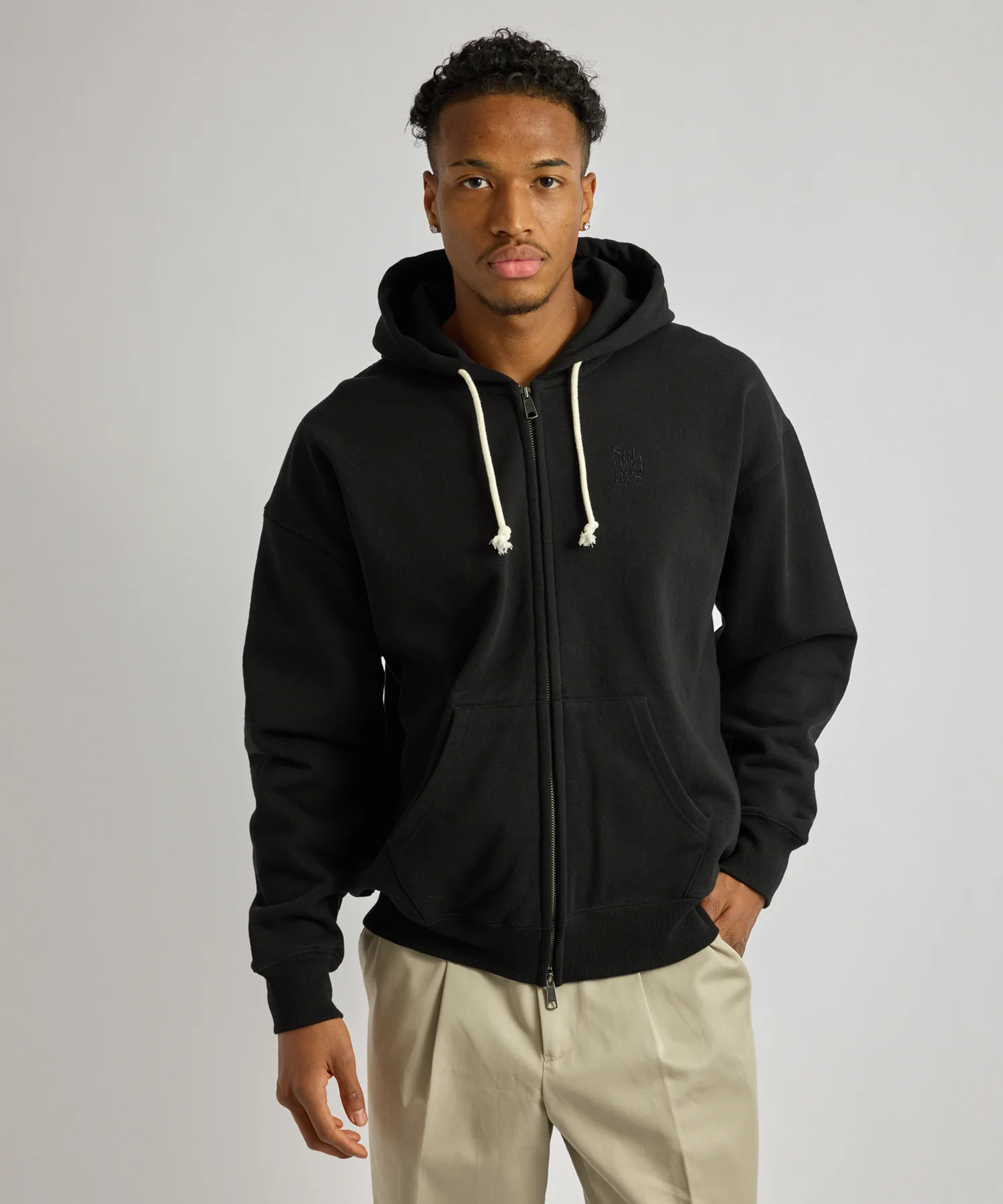 Canal Waffle Lined Zip Hoodie - Image 2