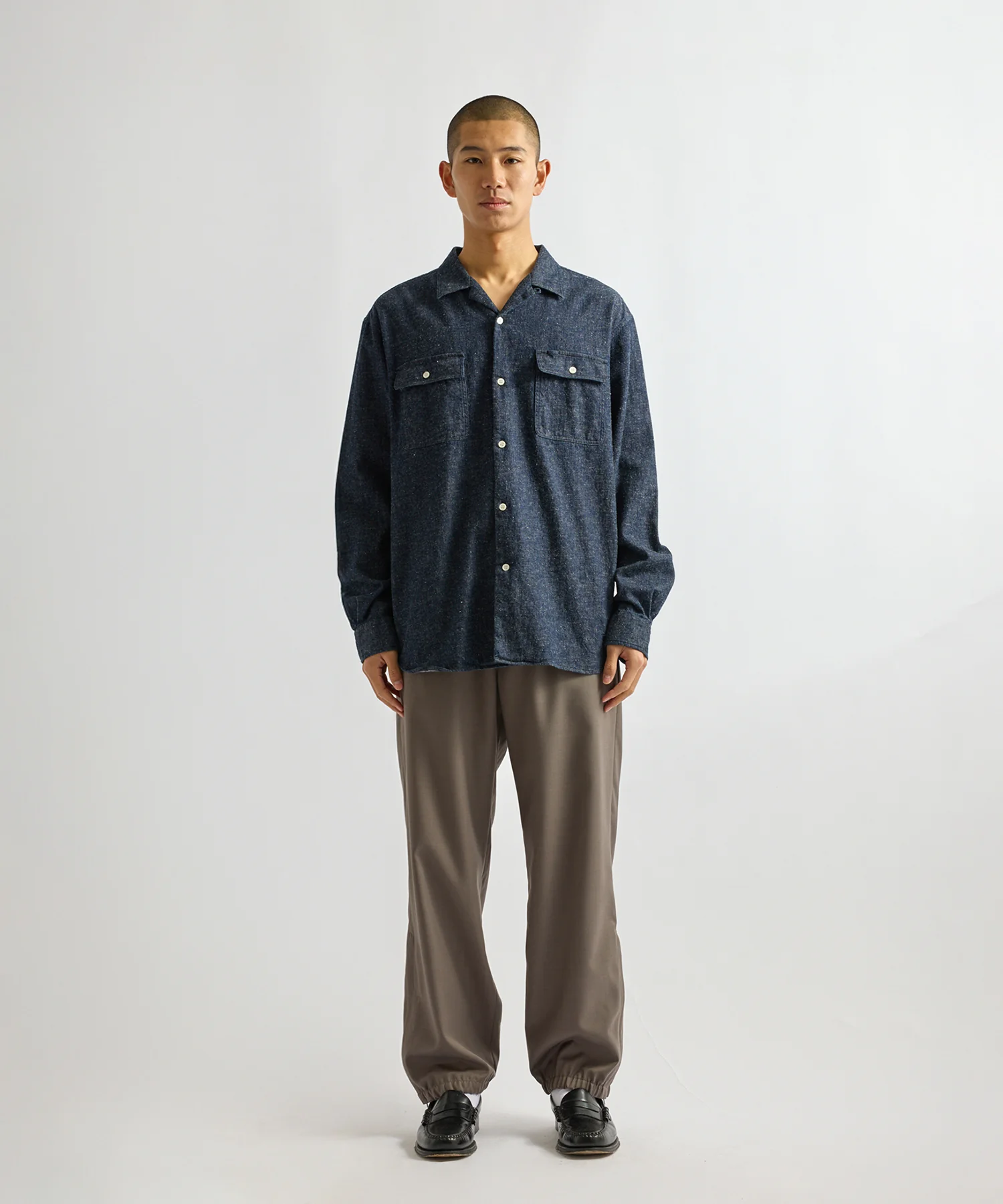 Hanley Long Sleeve Open Collar Shirt - Image 3