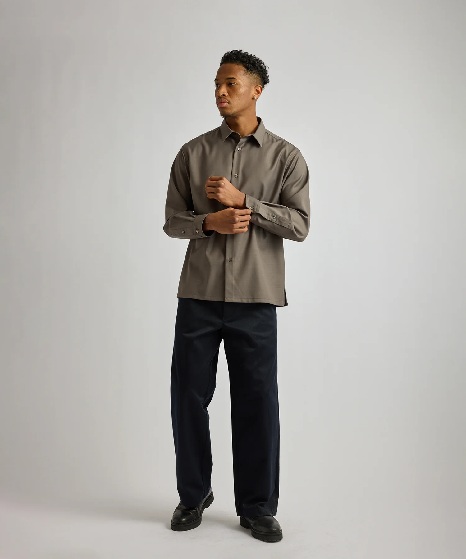 Kenmare Tropical Wool Long Sleeve Shirt - Image 3