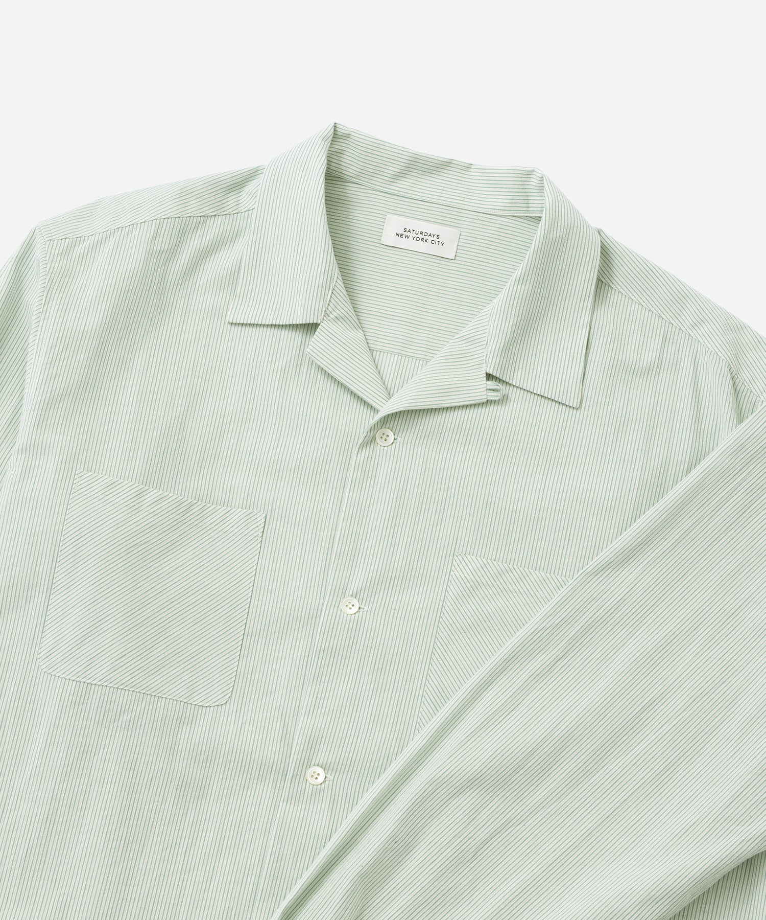 Marco Stripe Open Collar Shirt - Image 5