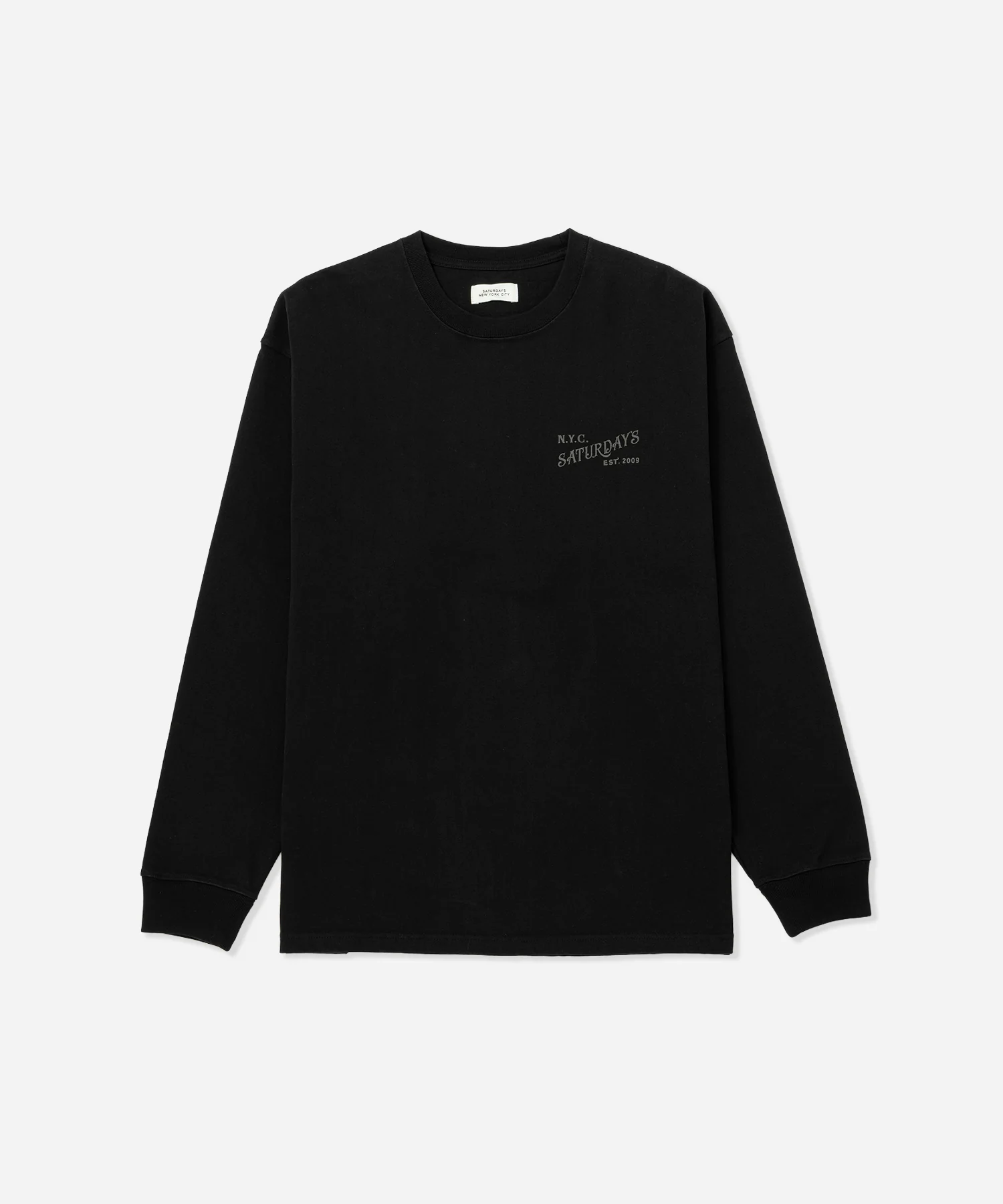 Max Weight Vintage Serif Long Sleeve Tee
