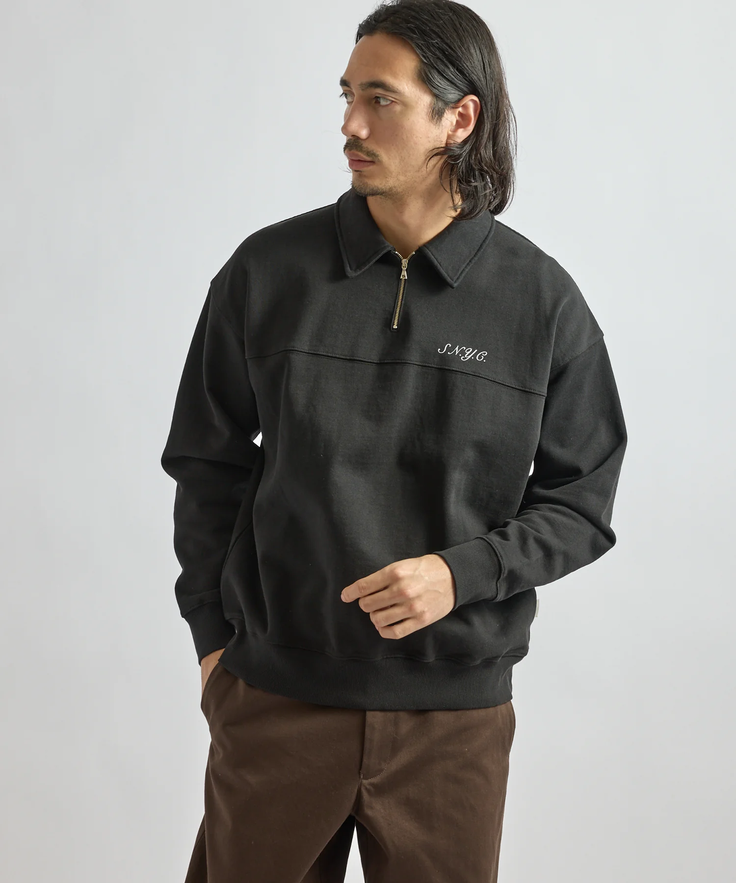 Mott Relaxed Quarter Zip Sweatshirt - Image 2