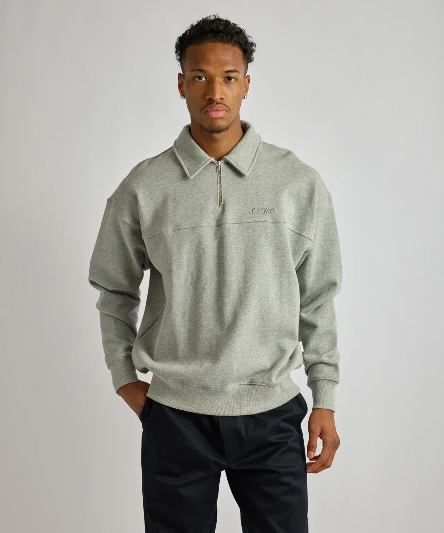 Mott Relaxed Quarter Zip Sweatshirt - Image 2