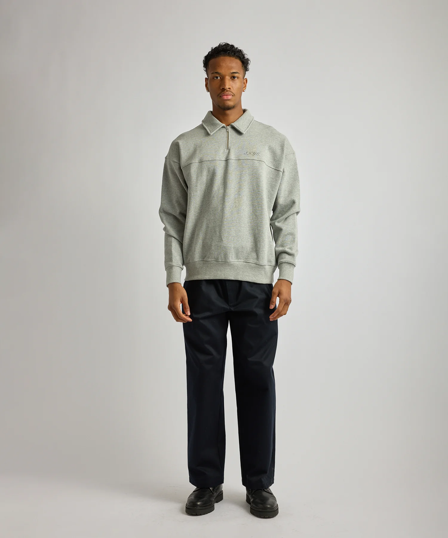 Mott Relaxed Quarter Zip Sweatshirt - Image 3