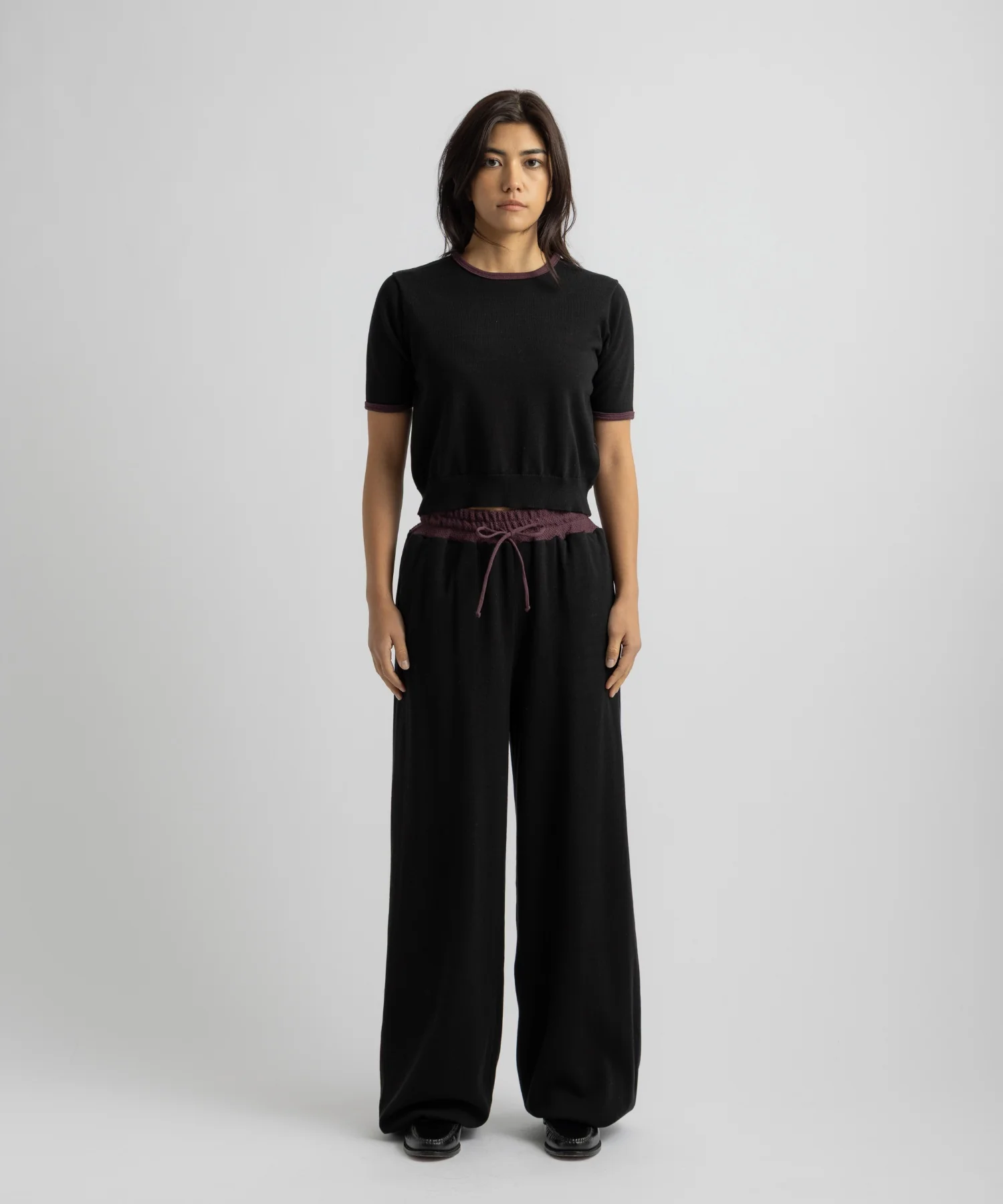 Suzie Compact Knit Short Sleeve Top - Image 3