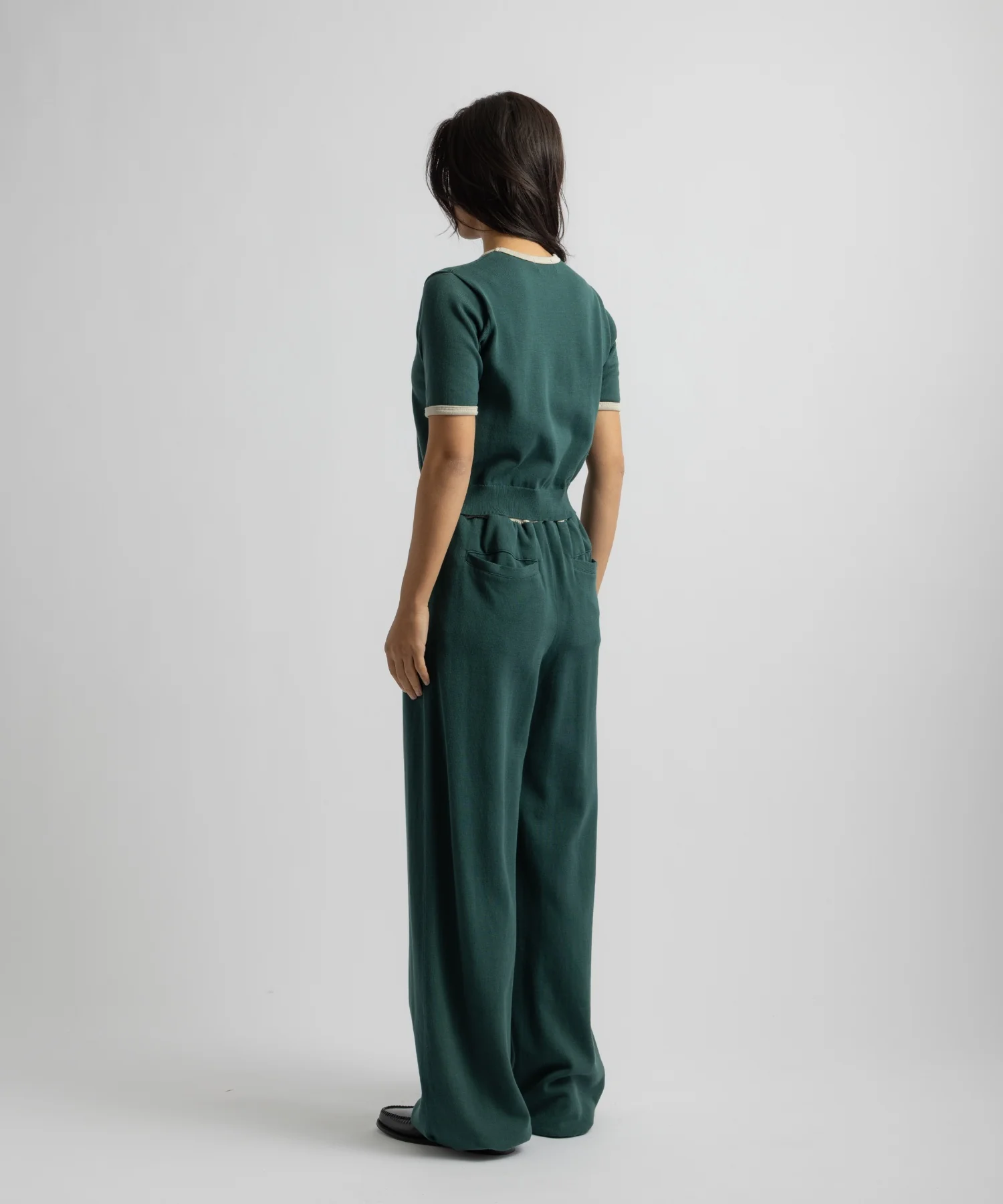 Suzie Compact Knit Short Sleeve Top - Image 4