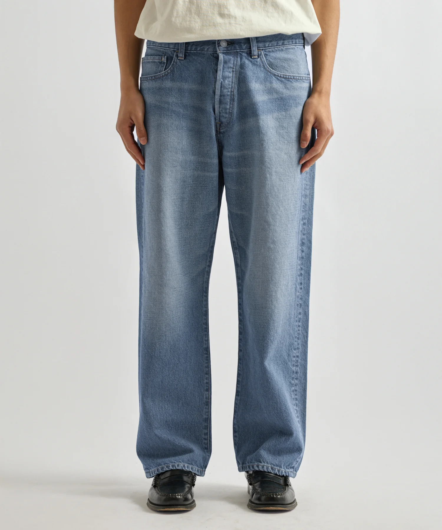 Tobias Straight Washed Denim Pant - Image 2