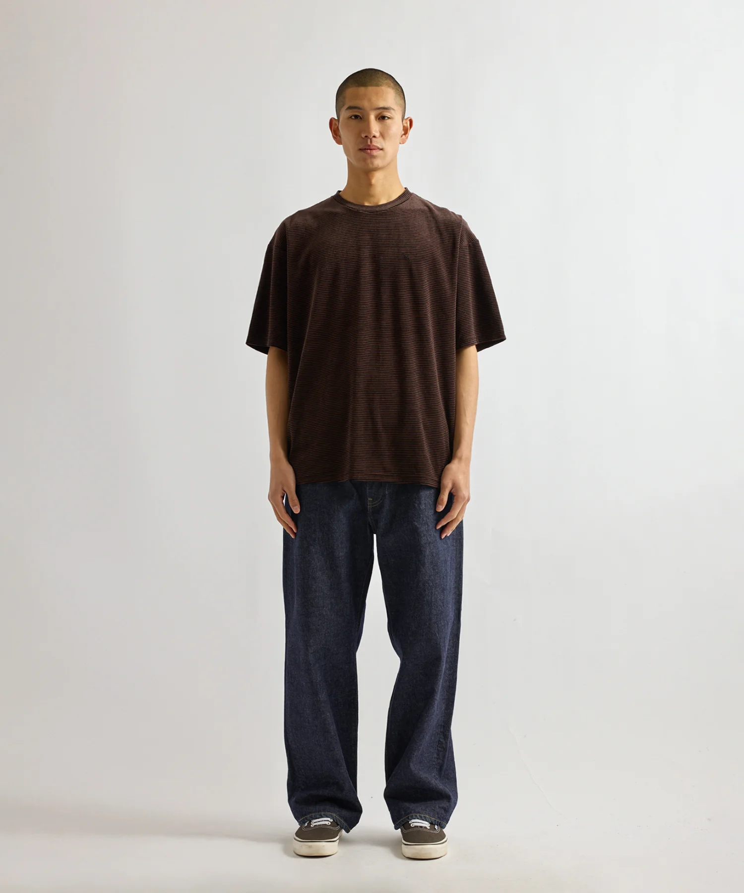 Velour Stripe Relaxed Short Sleeve Tee - Image 3