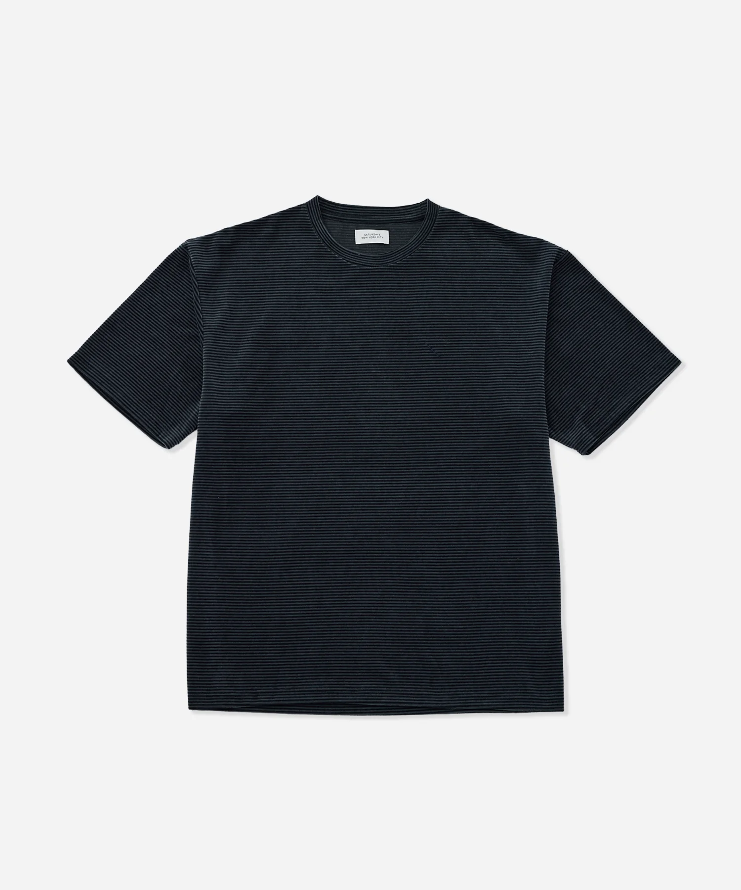Velour Stripe Relaxed Short Sleeve Tee