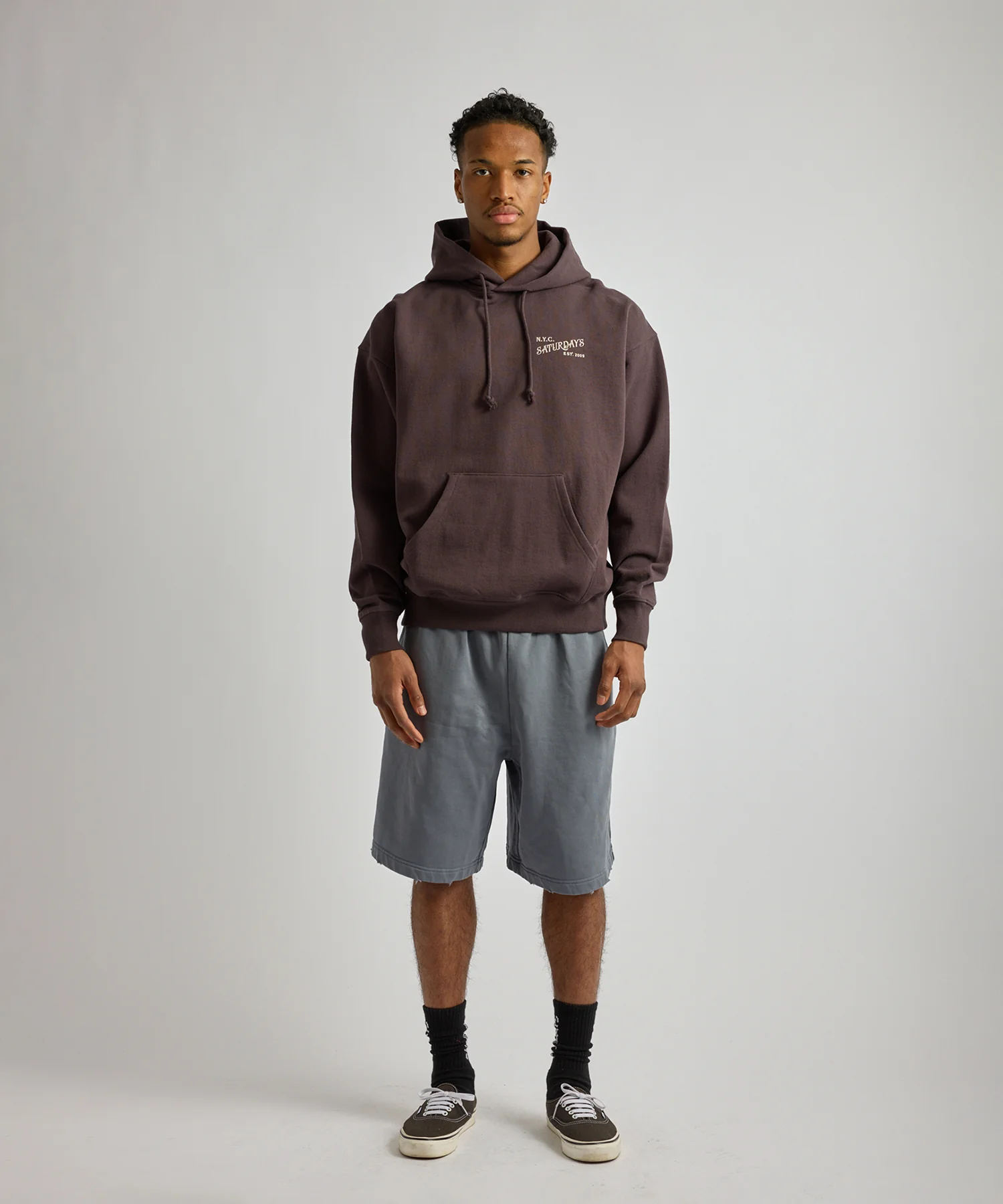 Warren Vintage Serif Relaxed Hoodie - Image 3