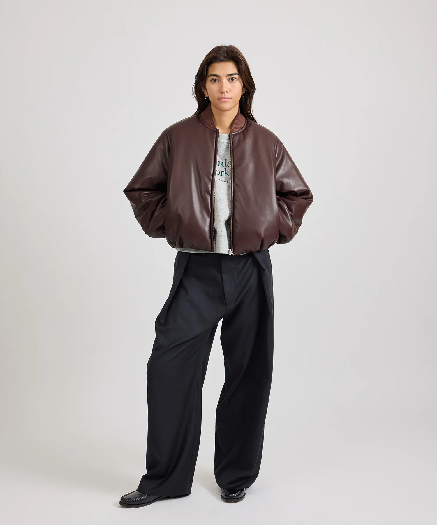 Dorothy Cropped Bomber Jacket - Image 3