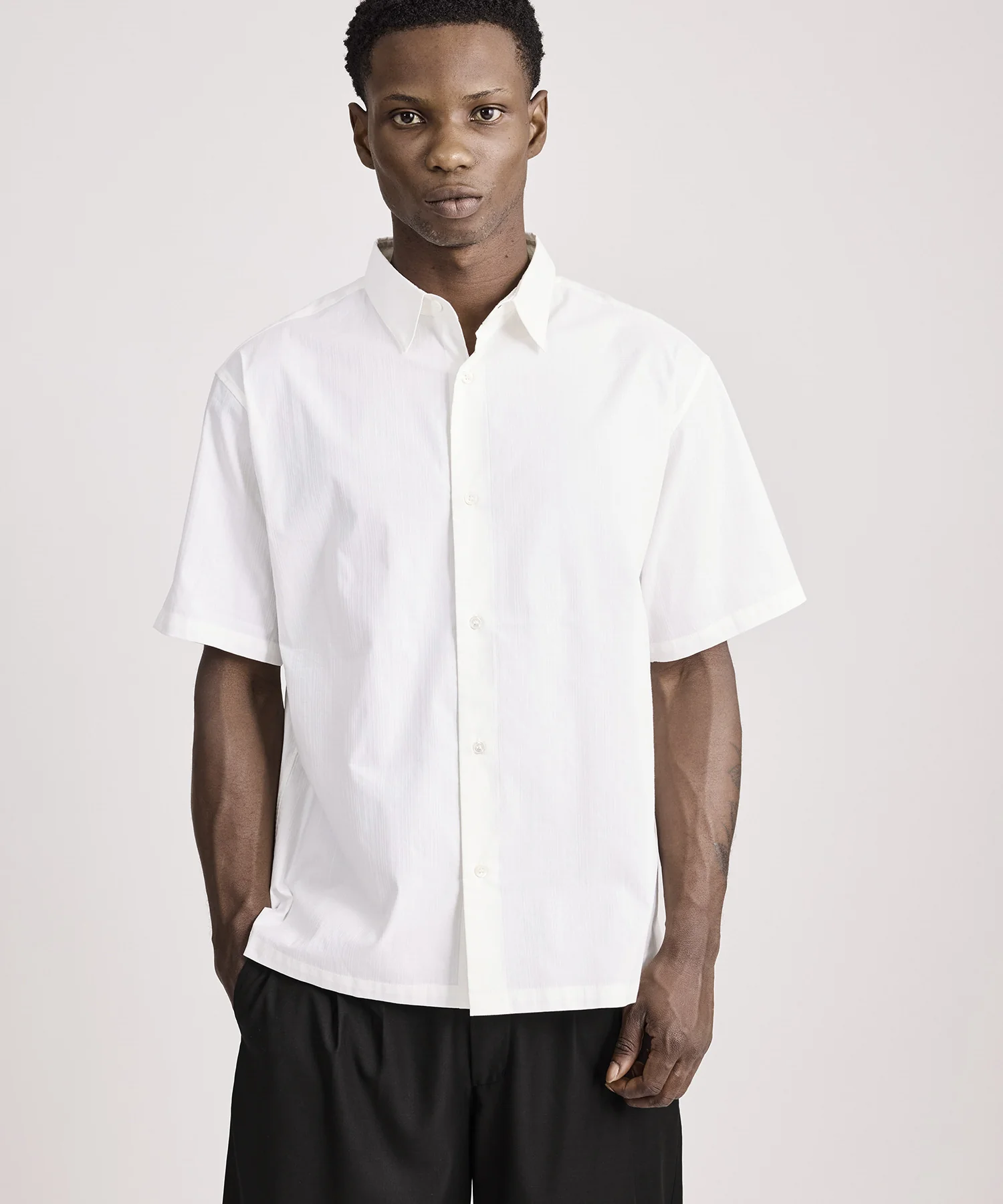 Bruce Tonal Stripe Short Sleeve Shirt - Image 2