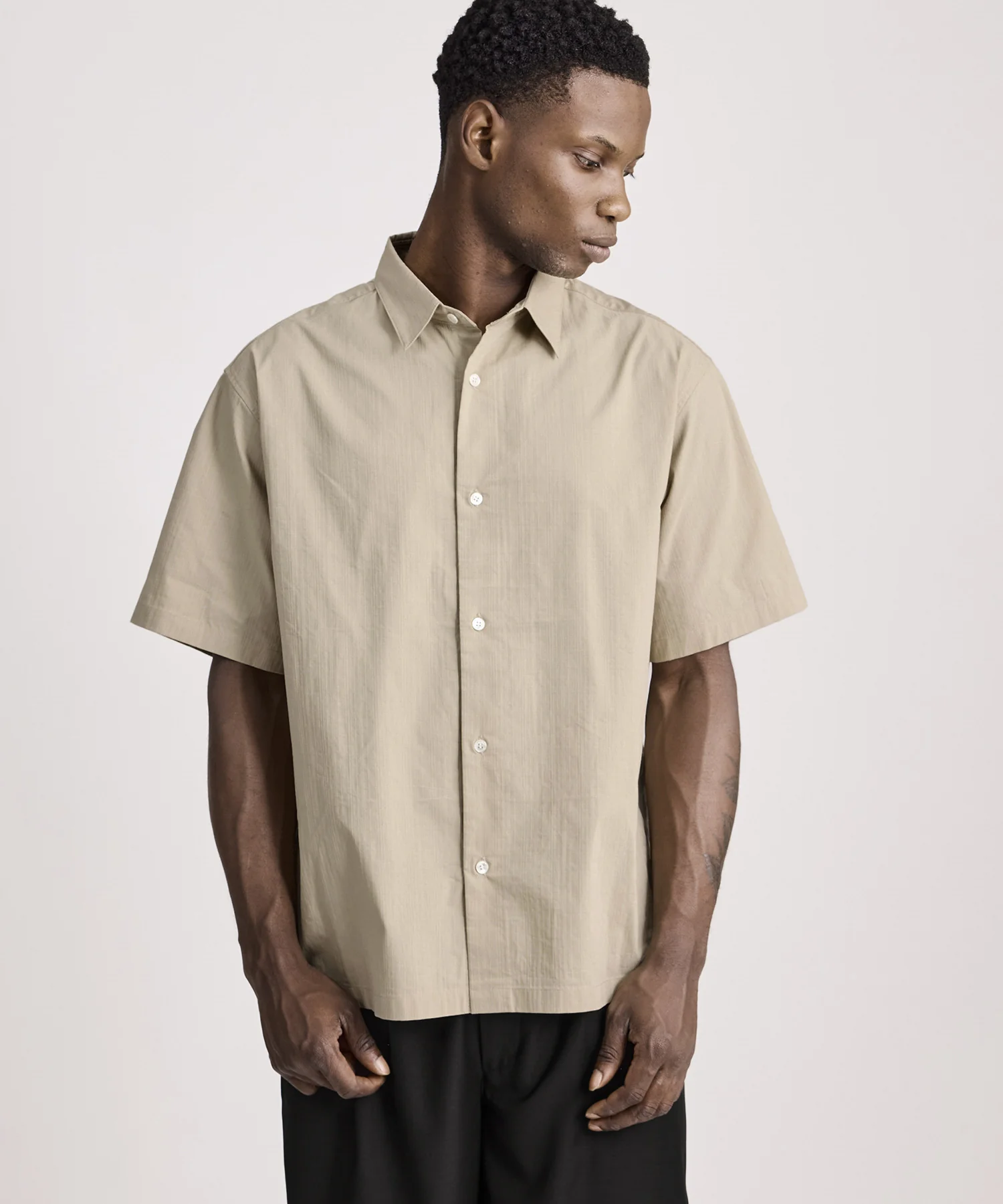 Bruce Tonal Stripe Short Sleeve Shirt - Image 2
