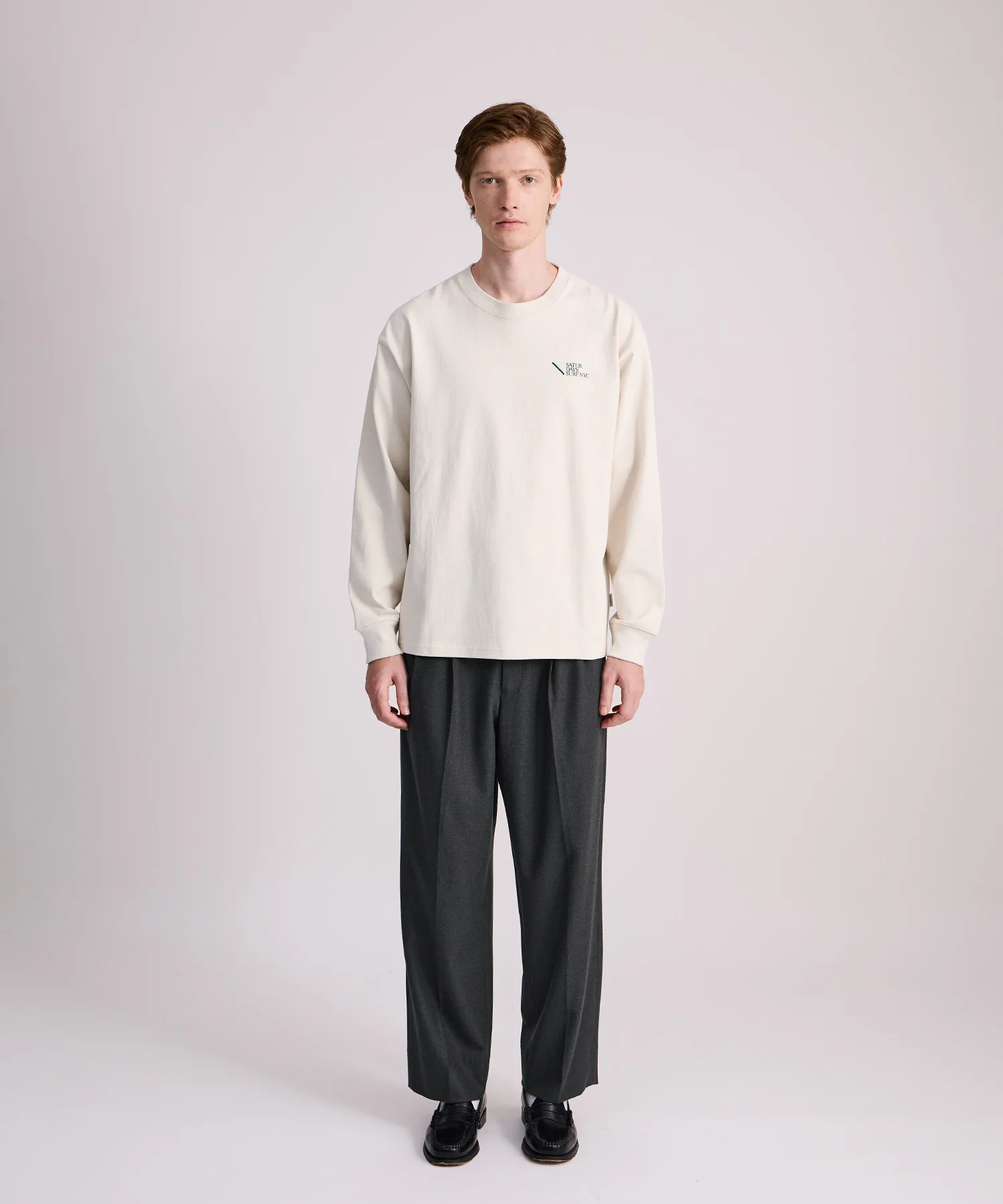 George Flannel Two Tuck Pant - Image 4