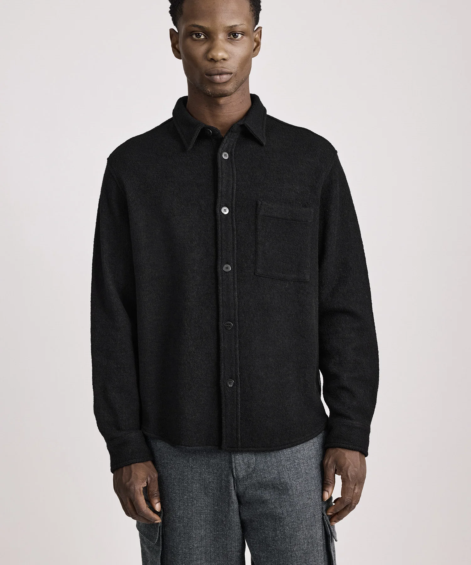 Ryan Heavy Boucle Shirt - Image 2